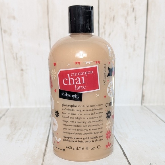 Philosophy Other - Philosophy Cinnamon Chai Latte Shower Gel Shampoo Bubble‎ Bath 16oz New